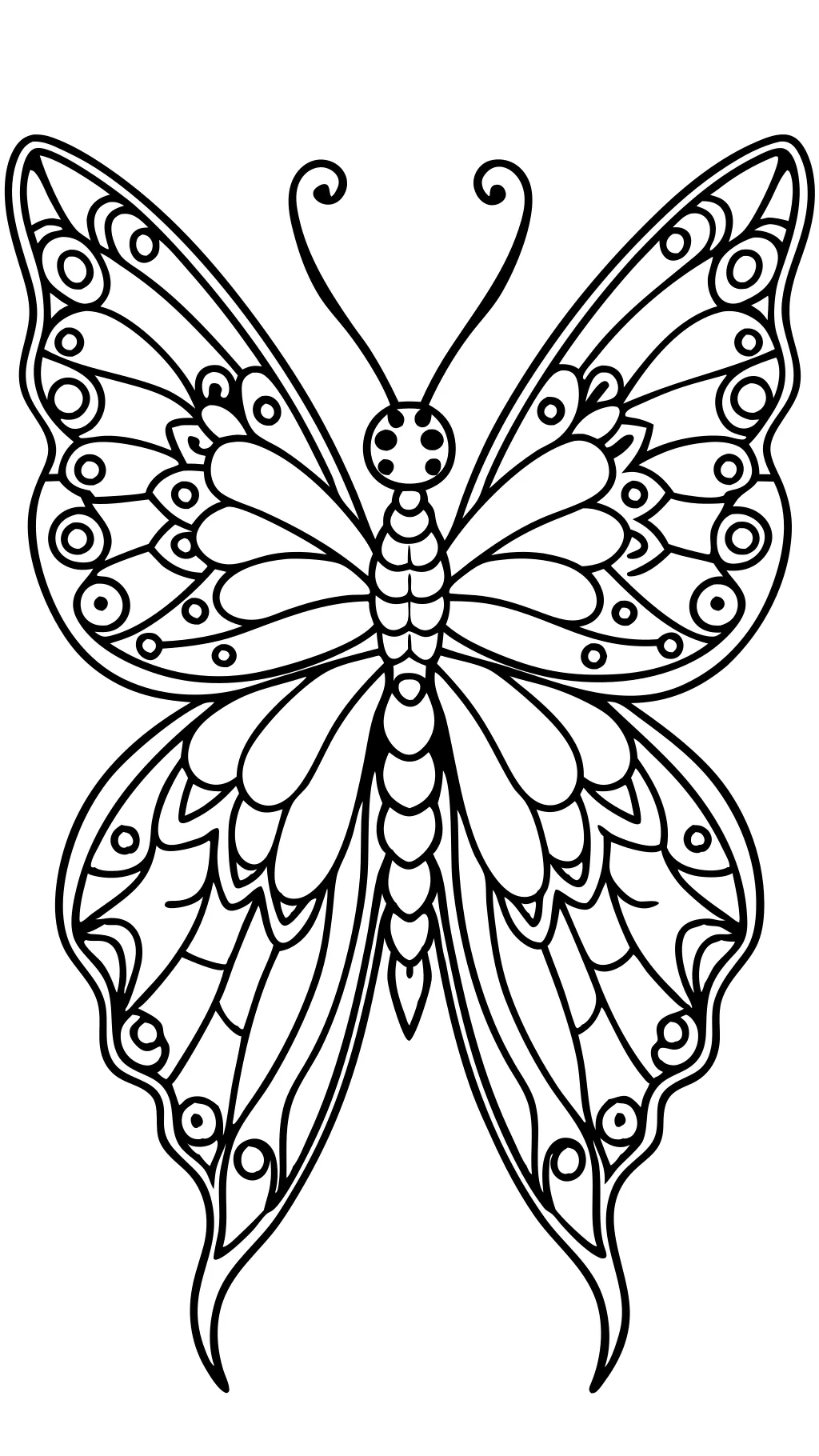 adult butterfly coloring pages